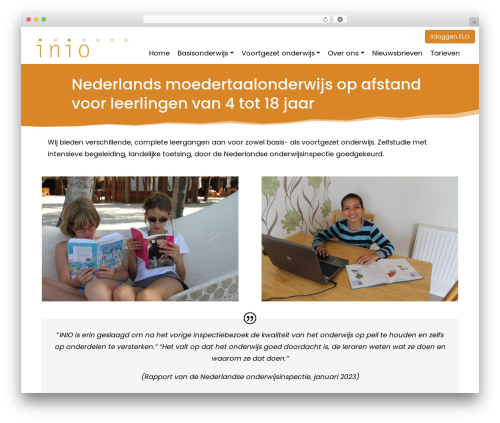 WP theme WP Bootstrap Starter - inio.nl