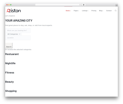 Ziston themer WordPress plugin - pampangadirectory.net