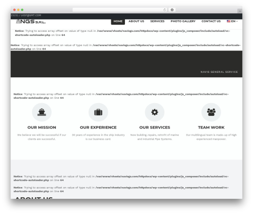 Corpboot theme WordPress - navisgs.com