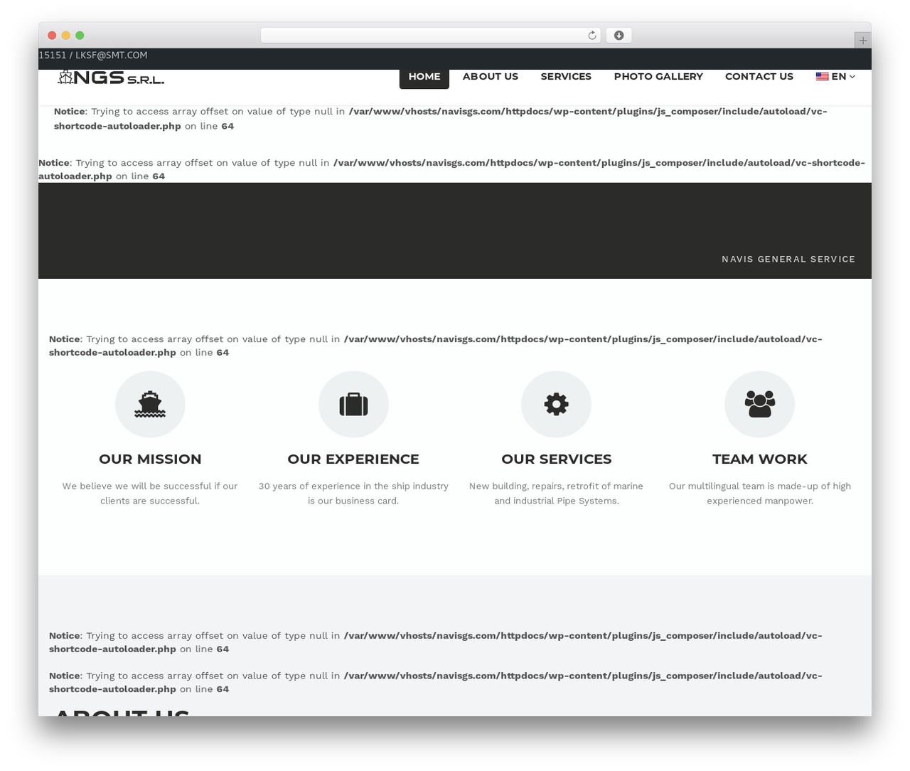 Corpboot theme WordPress - navisgs.com