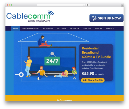 crossan top WordPress theme - cablecomm.ie