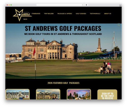 Divi WordPress theme - standrewsgolfpackages.com