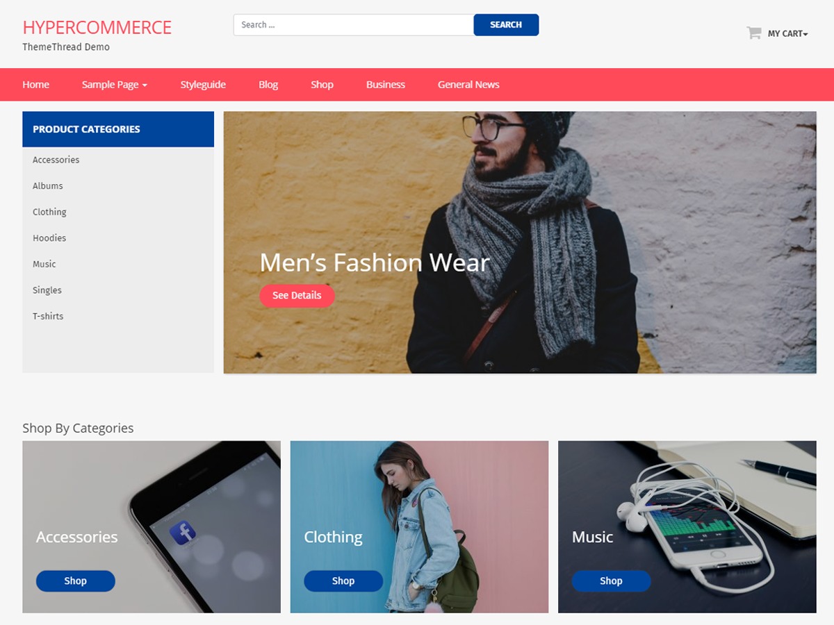 Hyper Commerce WordPress ecommerce theme by MetricThemes