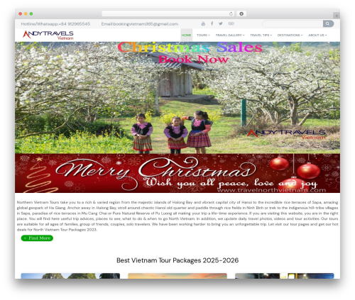 My Default theme Basic WordPress travel theme - travelnorthvietnam.com