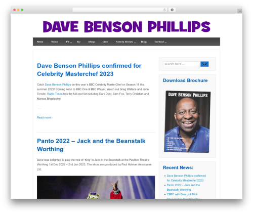 Responsive Pro WordPress theme - davebensonphillips.com