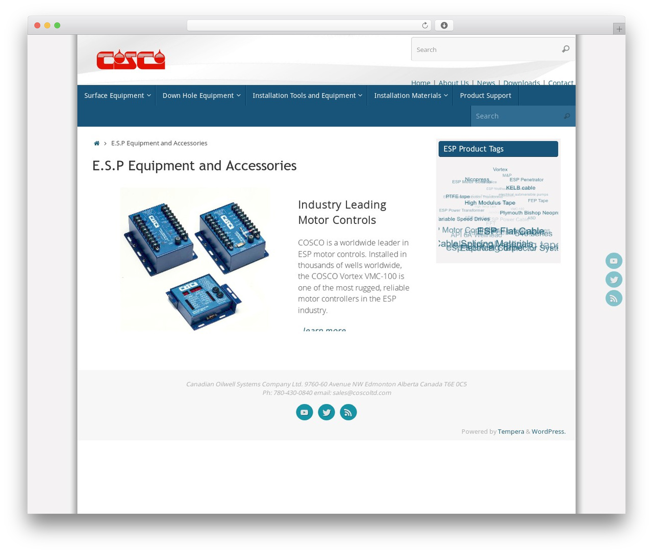 Tempera WordPress theme - coscoltd.com Tempera WordPress theme - coscoltd.com