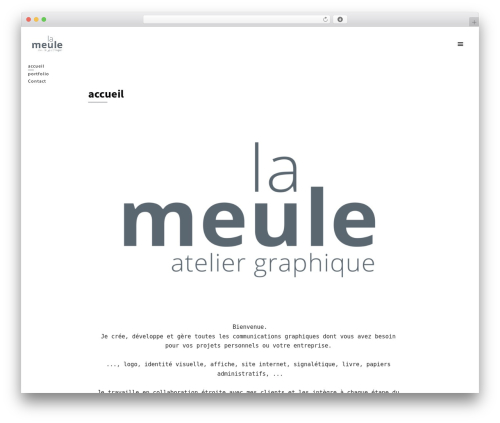 Thecs WordPress theme design - atelierlameule.ch
