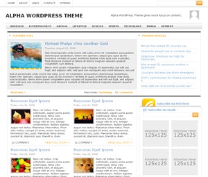 Theme WordPress Alpha WordPress Theme by ChiQ
