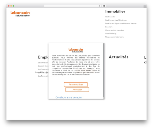 Uncode theme WordPress - leboncoinsolutionspro.fr