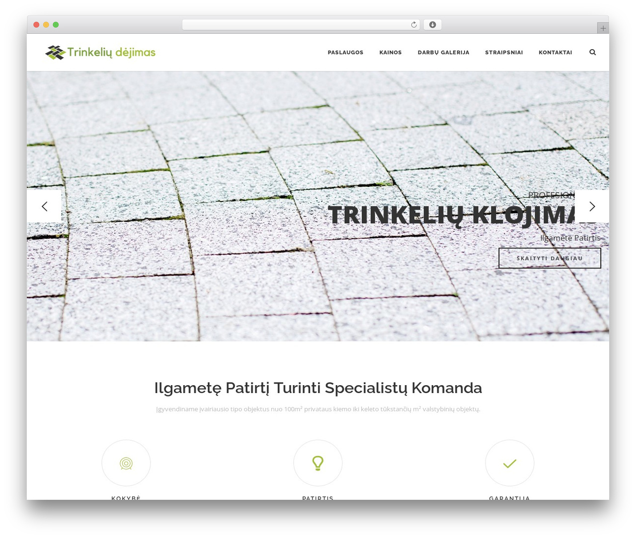 WordPress theme Dalton - trinkeliudejimas.lt