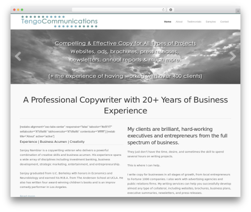 WordPress theme Response - tengocommunications.com