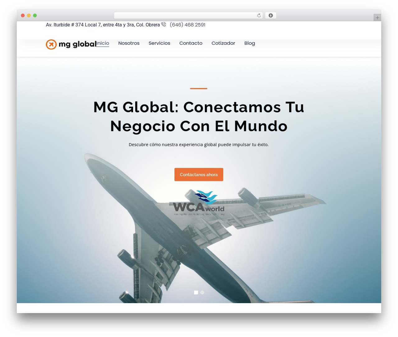 WordPress theme Transflash - mgglobal.com.mx