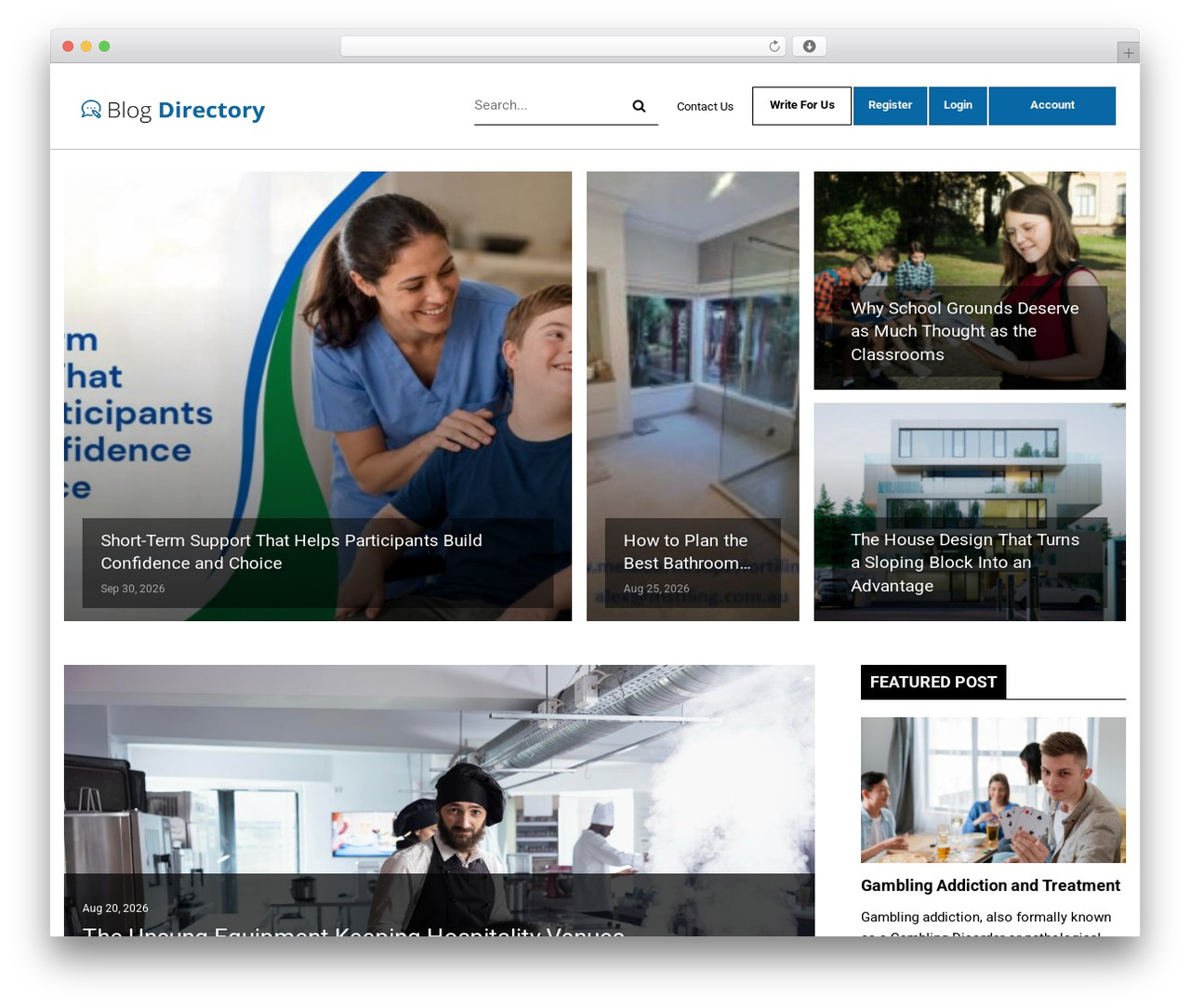 WP theme Publisher - blogdirectory.com.au
