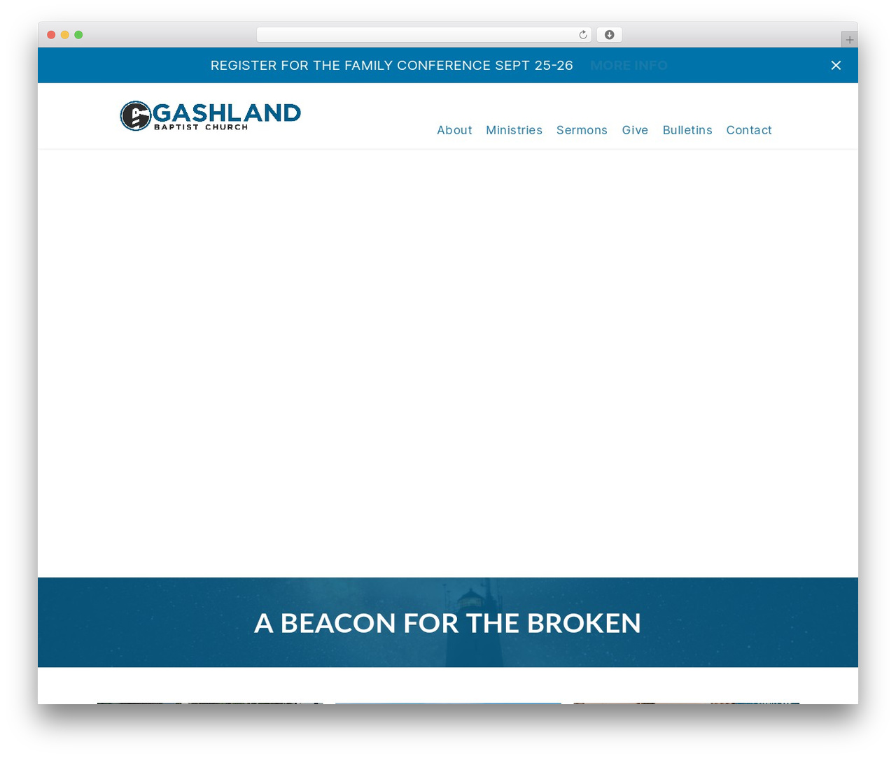 Genesis WordPress theme design - gashlandbc.org