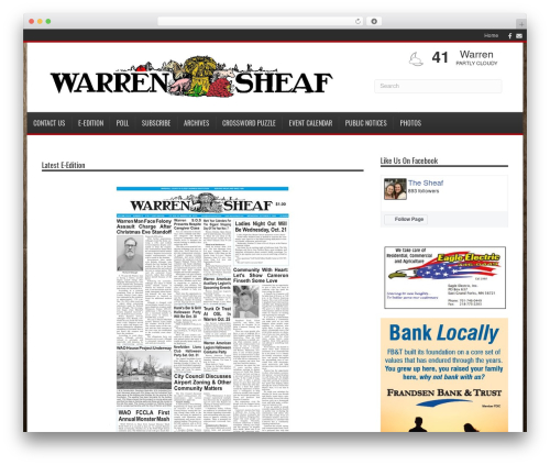 Webads rss WordPress plugin - warrensheaf.com