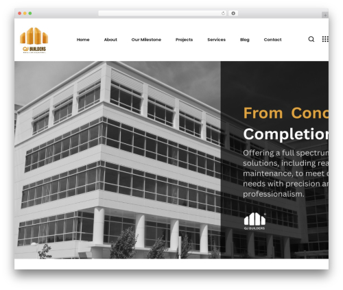 Best WordPress theme Constech - qjbuilders.com