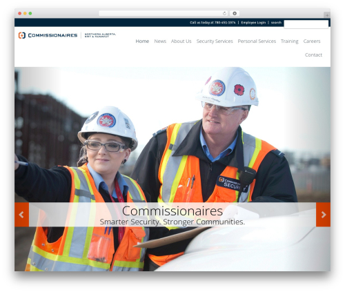 BubbleUP Bootstrap WP theme - commissionaires.ab.ca