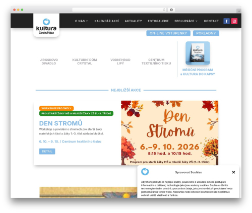 Divi premium WordPress theme - cl-kultura.cz