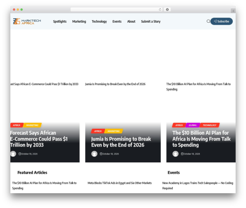 Errin WordPress theme - 365marktech.africa