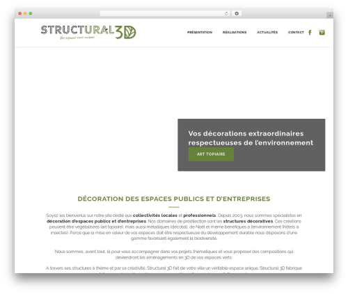 structural3d WordPress theme - structural3d.fr