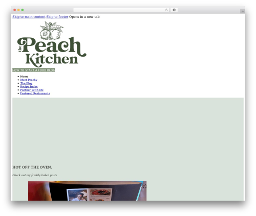 Theme WordPress Bricks - thepeachkitchen.com