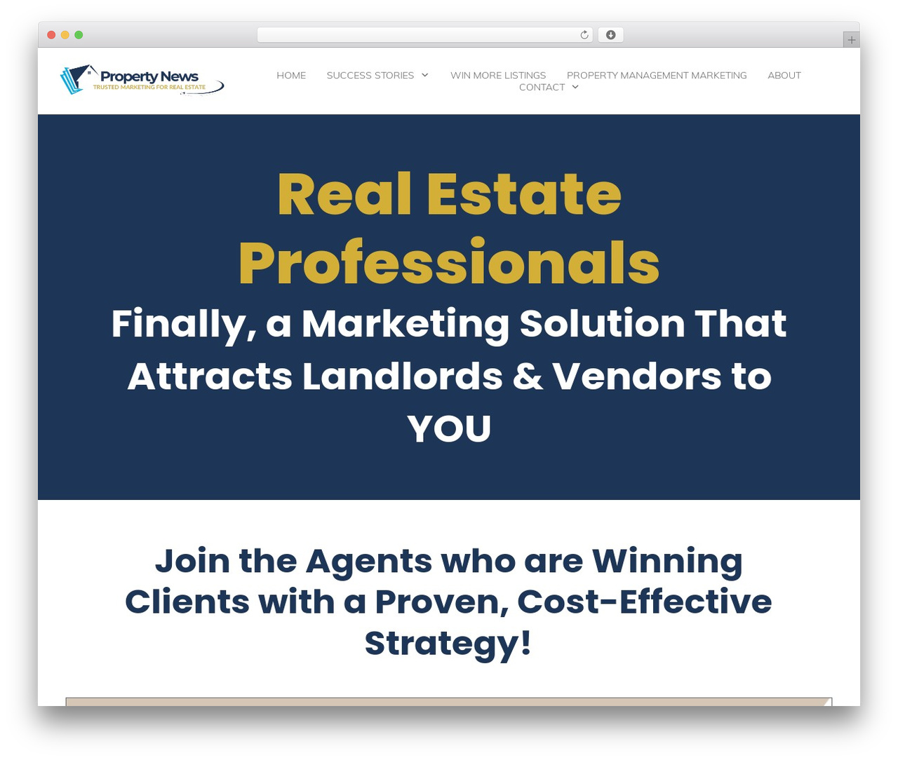 Thrive Theme Builder WordPress website theme - propertynews.info