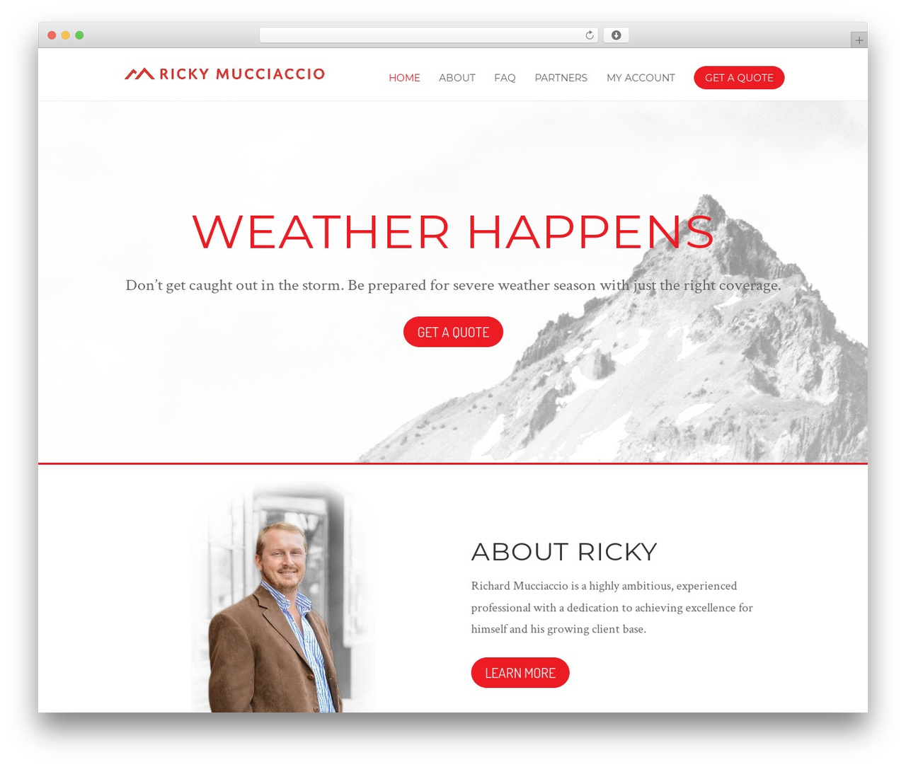 WordPress theme Divi - rickymucciaccio.com
