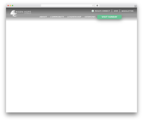 Advanced sermons pro WordPress plugin - risenhope.church