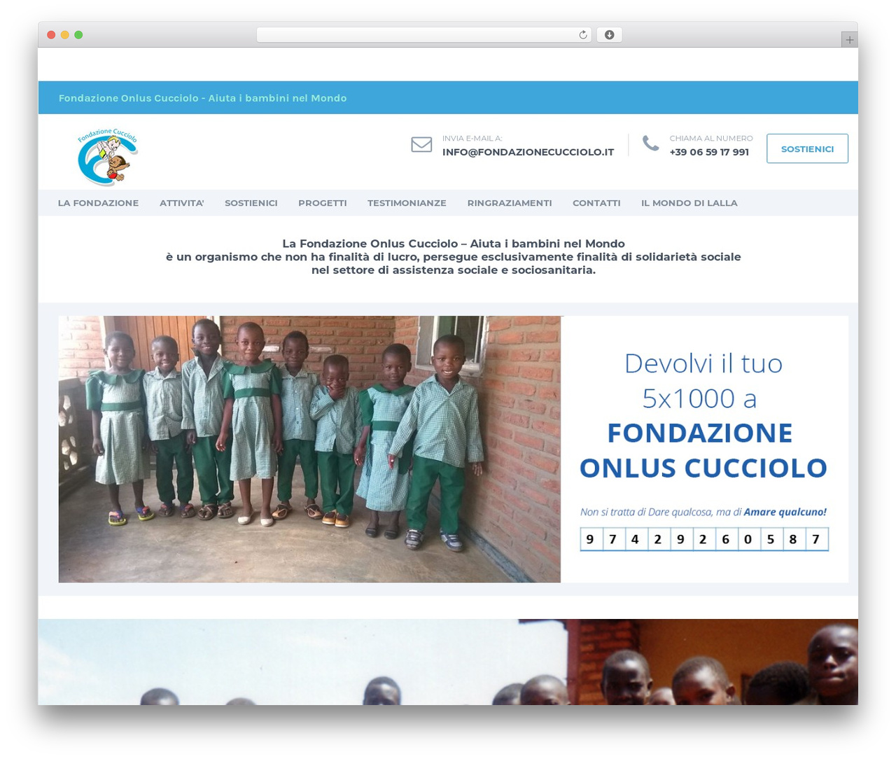 WordPress theme HelpingHands - fondazionecucciolo.it