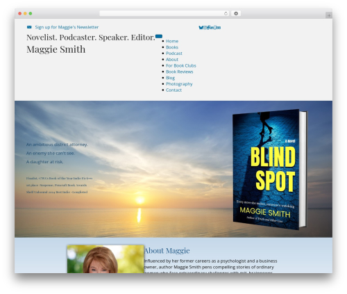 Novelist (novelist) free WordPress plugin - maggiesmithwriter.com
