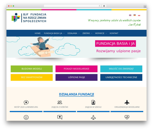 Best WordPress theme Bootstrap + Wordpress - basiaijafundacja.org