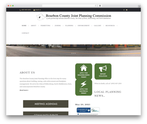 Bodega WordPress theme - bourboncountyplanning.com