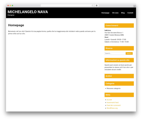 Creative Lite WordPress theme - michelangelonava.com