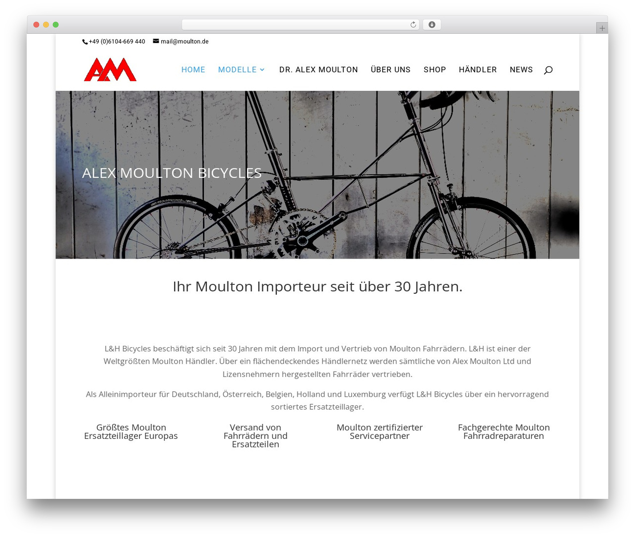 Divi WordPress theme - alexmoulton.com