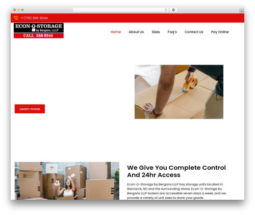 Packstar WordPress theme - econostoragend.com