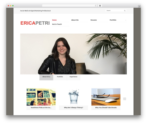 Regnum Theme WordPress website theme - ericapetri.com