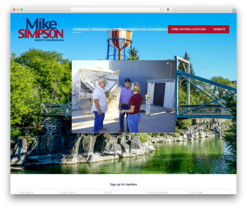 Rubrum WordPress theme - simpsonforcongress.com
