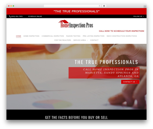 Beacon Theme theme WordPress - thehomeinspectionpros.com