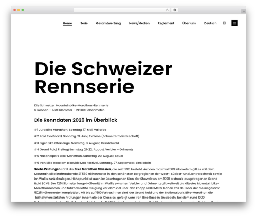 Best WordPress theme Blomma - bikeclassics.ch