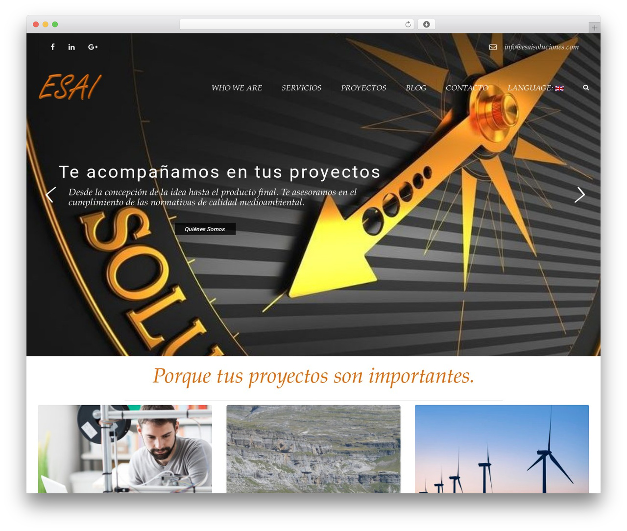 constructo theme WordPress - esaisoluciones.com