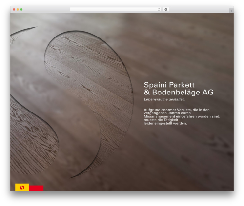 Page Builder Framework WordPress theme - spaini-parkett.ch