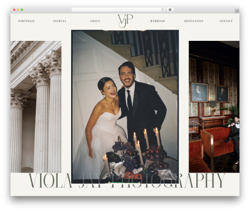 Showit WordPress theme - violajayphotography.com
