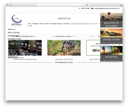 Socha Responsive Theme (shared on wplocker.com) premium WordPress theme - astoriamyanmartravel.com