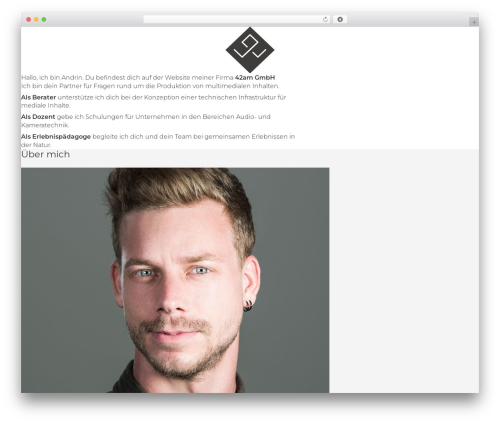 Studio theme WordPress - 42am.ch