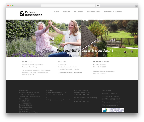 WordPress theme Freelancer Responsive WordPress Theme - acupunctuurprinsen.nl