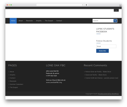 WordPress theme Friendly Lite - loneoakfbcstudents.org