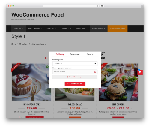 Woo exfood WordPress plugin - exthemes.net/woocommerce-food