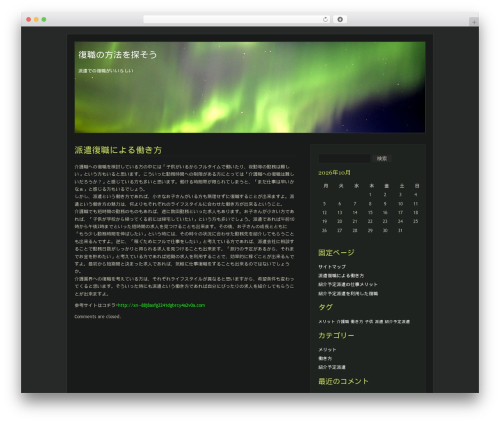 Aurora WordPress theme - ywc2012.com