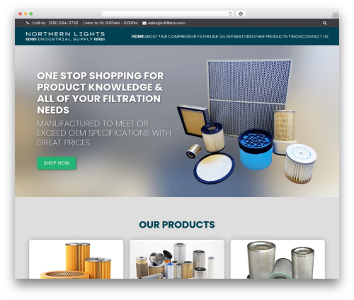 B2B Design & Development WordPress ecommerce theme - nlifilters.com