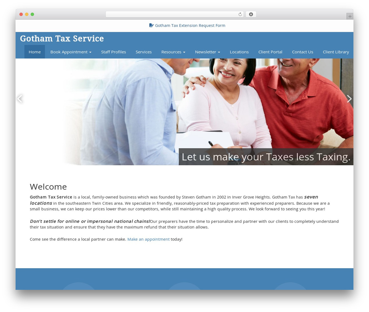 Customized4 theme WordPress - gothamtax.com